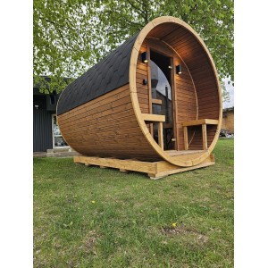 3m Barrel sauna | Erdvi Lauko Pirtis