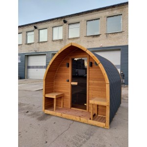 4m Leaf Sauna + Priešpirtis | Universali Lauko Pirtis