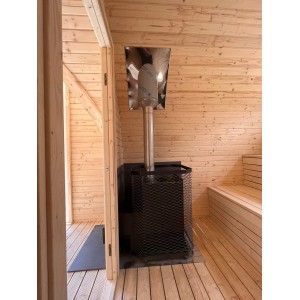 4m Leaf Sauna + Priešpirtis | Universali Lauko Pirtis