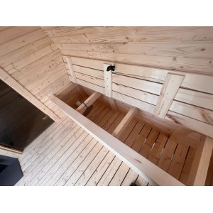 4m Leaf Sauna + Priešpirtis | Universali Lauko Pirtis