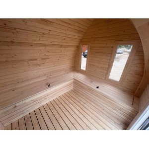 4m Leaf Sauna + Priešpirtis | Universali Lauko Pirtis