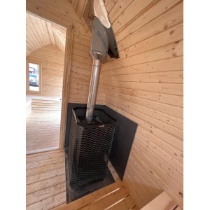 4m Leaf Sauna + Priešpirtis | Universali Lauko Pirtis