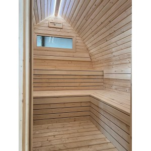4m Leaf Sauna + Priešpirtis | Universali Lauko Pirtis