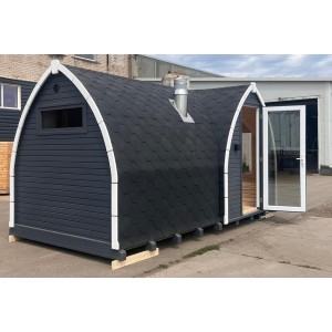 4m Leaf Sauna + Priešpirtis | Universali Lauko Pirtis