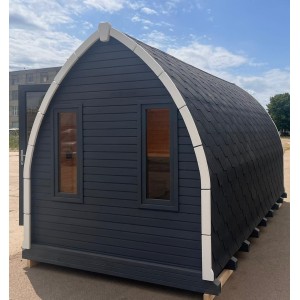 4m Leaf Sauna + Priešpirtis | Universali Lauko Pirtis