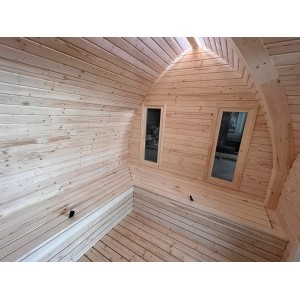 4m Leaf Sauna + Priešpirtis | Universali Lauko Pirtis