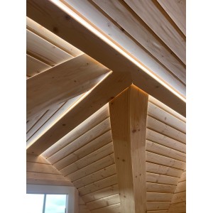 4m Leaf Sauna + Priešpirtis | Universali Lauko Pirtis