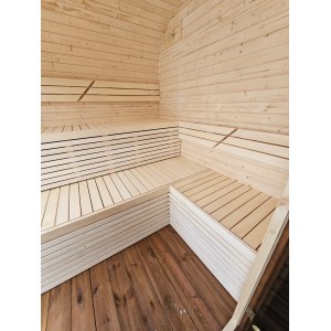 5.3 m LUX Cube 2in1 Hot Tub & Sauna | Full Wellness Set up