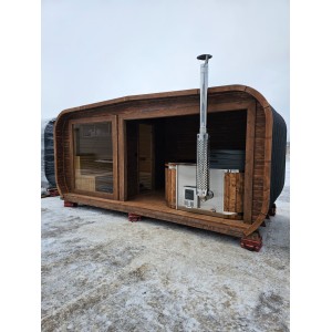 5,3 m LUX Cube 2in1 kubilas ir pirtis | Pilnas sveikatingumo komplektas