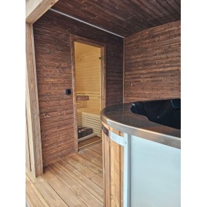 5,3 m LUX Cube 2in1 kubilas ir pirtis | Pilnas sveikatingumo komplektas