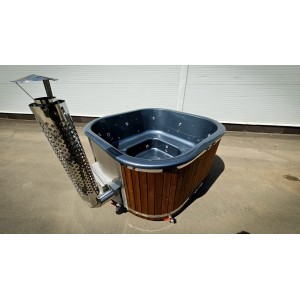 Acrylic square hot tub with horizon heater / 202cm Quadro