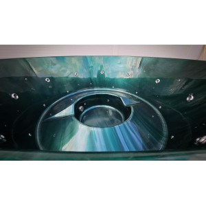 Acrylic hot tub with horizon heater / 200cm - 225cm