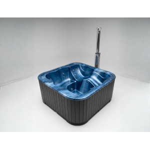 Acrylic square hot tub LOUNGE with integrated heater / 204cm Quadro