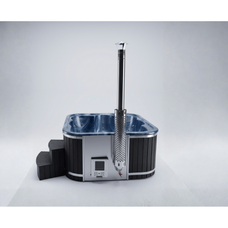 Acrylic square hot tub LOUNGE with integrated heater