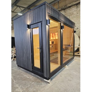 335 Frame Sauna | Insulated Outdoor Sauna with relax room