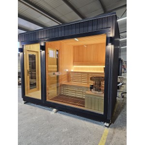 335 Frame Sauna | Insulated Outdoor Sauna with relax room