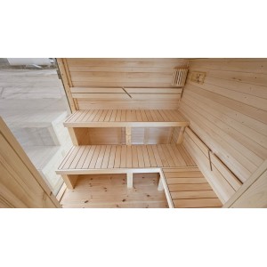 435 Frame Sauna insulated outdoor sauna with relax room