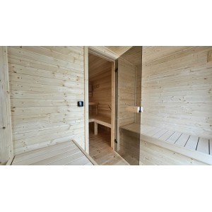 435 Frame Sauna insulated outdoor sauna with relax room