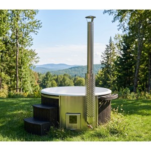 Akrilinis kubilas su integruota krosnele / 200cm - 225cm