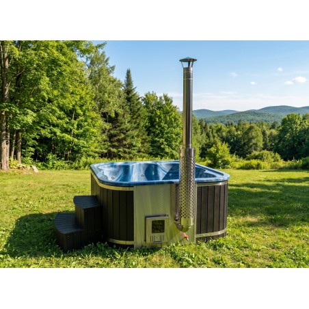 Acrylic square hot tub LOUNGE with integrated heater