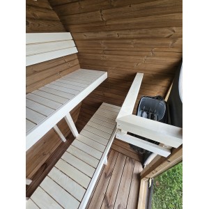 1,6m Barrel  Sauna | Compact Outdoor Garden Sauna