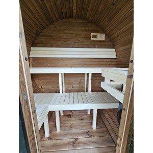 1,6m Barrel  Sauna | Compact Outdoor Garden Sauna