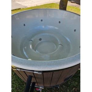 Fiberglass hot tub with external heater / 200cm - 225cm