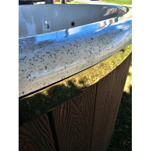 Fiberglass hot tub with external heater / 200cm - 225cm