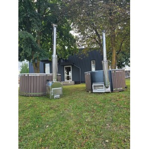 Fiberglass hot tub with external heater / 200cm - 225cm