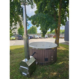 Fiberglass hot tub with external heater / 200cm - 225cm