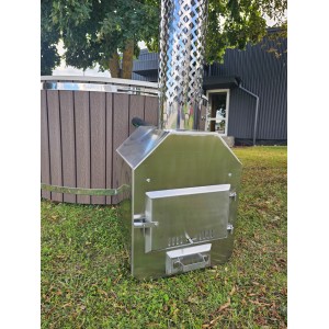 Fiberglass hot tub with external heater / 200cm - 225cm