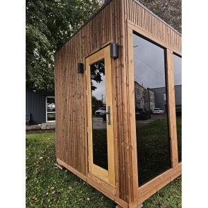 335 Frame Sauna | Insulated Outdoor Sauna with relax room