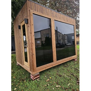 335 Frame Sauna | Insulated Outdoor Sauna with relax room