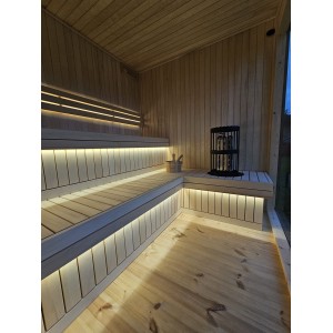 335 Frame Sauna | Insulated Outdoor Sauna with relax room