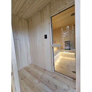 335 Frame Sauna | Insulated Outdoor Sauna with relax room