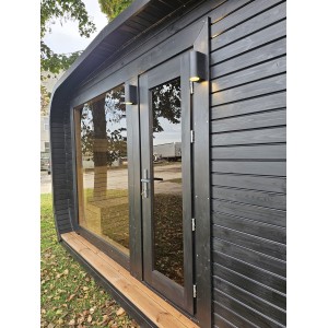 4m Lux Cube Sauna + Priešpirtis | Prabangi Lauko Pirtis