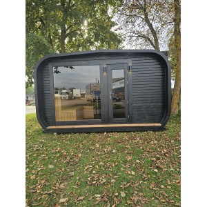 4m Lux Cube Sauna + Priešpirtis | Prabangi Lauko Pirtis