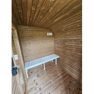 4m Lux Cube Sauna + Priešpirtis | Prabangi Lauko Pirtis