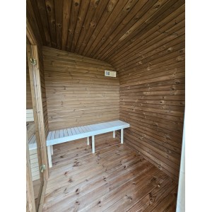 4m Lux Cube Sauna + Priešpirtis | Prabangi Lauko Pirtis