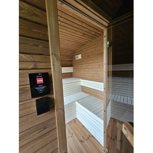 4m Lux Cube Sauna + Priešpirtis | Prabangi Lauko Pirtis