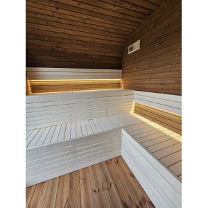 4m Lux Cube Sauna + Priešpirtis | Prabangi Lauko Pirtis
