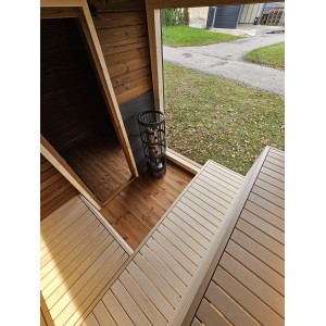 4m Lux Cube Sauna + Priešpirtis | Prabangi Lauko Pirtis