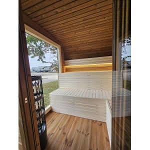 4m Lux Cube Sauna + Priešpirtis | Prabangi Lauko Pirtis