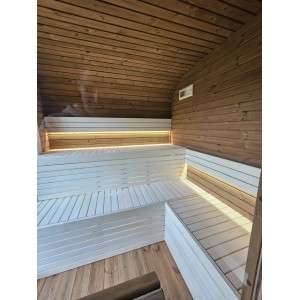 4m Lux Cube Sauna + Priešpirtis | Prabangi Lauko Pirtis
