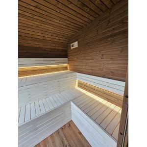 4m Lux Cube Sauna + Priešpirtis | Prabangi Lauko Pirtis