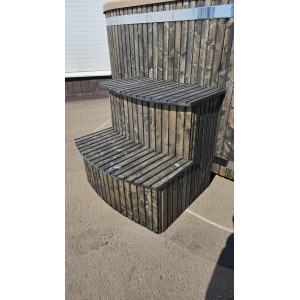 Acrylic square hot tub with integrated heater / 202cm Quadro