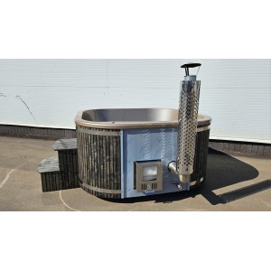 Acrylic square hot tub with integrated heater / 202cm Quadro