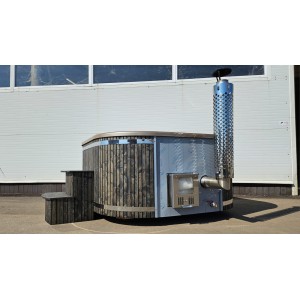 Acrylic square hot tub with integrated heater / 202cm Quadro