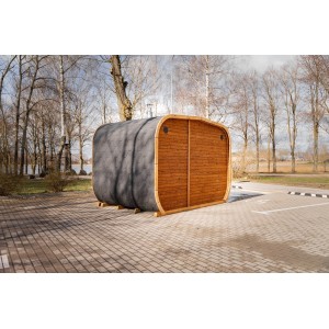 3.4m Lux Cube Sauna + Relax Room | Luxurious Garden Sauna