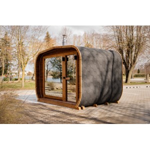 3.4m Lux Cube Sauna + Relax Room | Luxurious Garden Sauna